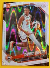 2025 Panini Prizm WNBA Saniya Rivers rookie card White Seismic Prizm #131 💥