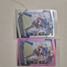 Prizm Panini NFL 2 Card Lot Golden Tate III Detroit Lions American Football