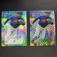 Topps 2014 Finest Jose Ramirez Cleveland Indians Rookie Auto Refractor Lot 2