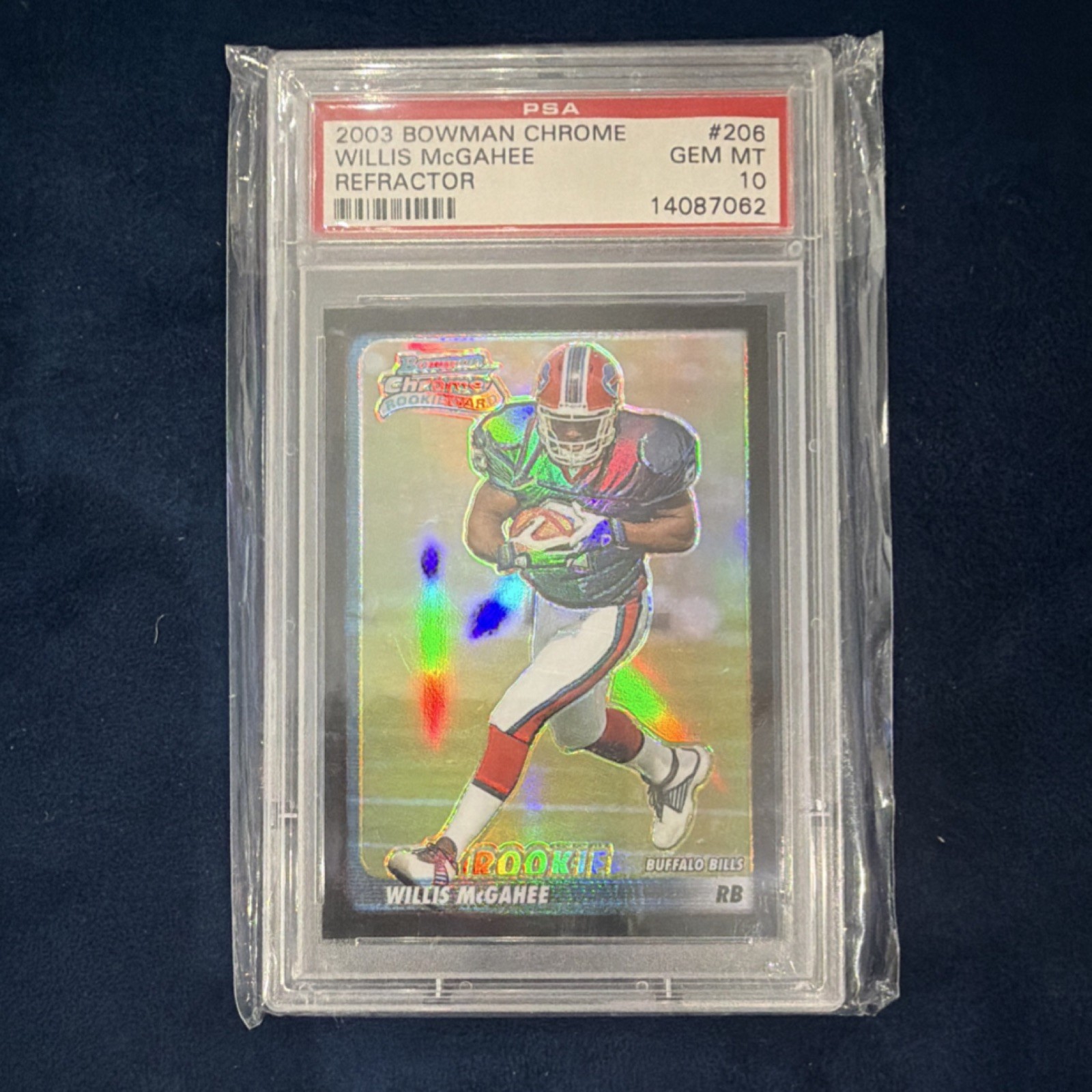 Willis McGahee Bowman Chrome #206 Refractor