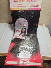 Nutique Clipque Hair Extensions Clip In Human Hair Premium Mix Straight 18 Inch