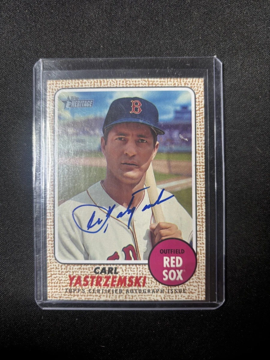 Carl Yastrzemski Autographed Baseball Sports Trading Cards for