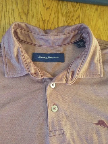 Men's Tommy Bahama Maroon Med Pima Cotton Marlan Golf Polo SSLV Comfort Outdoor - product listing photo