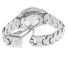 TAG HEUER LINK CALIBER 6 WJF211A 39mm SS Black Dial Automatic Date #C639 3