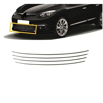 Frontstoßstange Zierleiste Chrom Abdeckung für FLUENCE 2013 + 4 STÜCK...