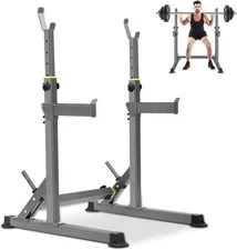 Adjustable Squat Rack,Multi-Function Barbell Rack for Weight Lifting and Home...