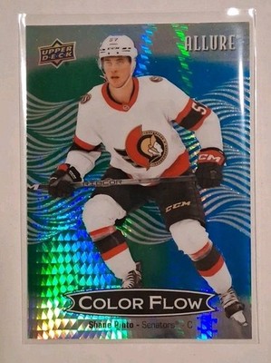 2024-25 Upper Deck Allure Color Fliw Blue Green Spectrum Shane Pinto 36/50