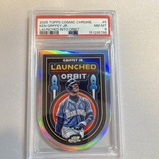 2025 Topps Cosmic Chrome Launched Into Orbit Ken Griffey Jr Mariners LIO-5 PSA 8