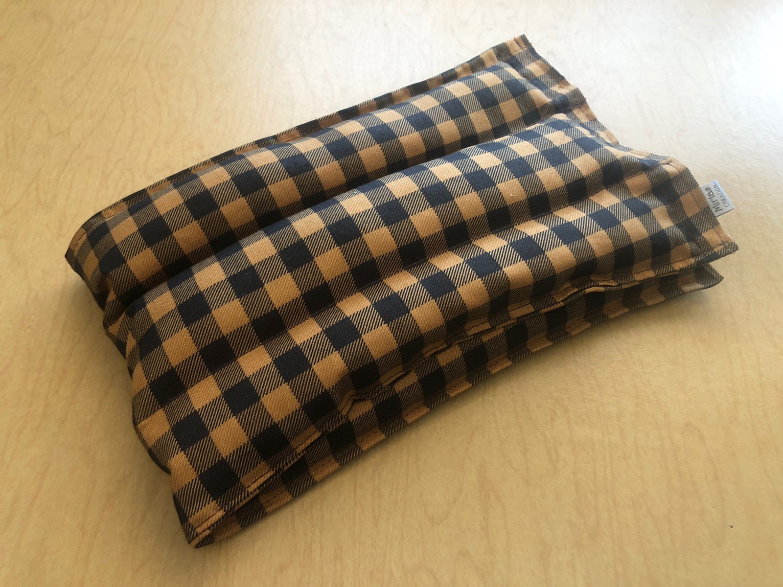 rice flax heat pad hot/cold shoulder neck wrap pack Bag  21x6''pain aid PLAID