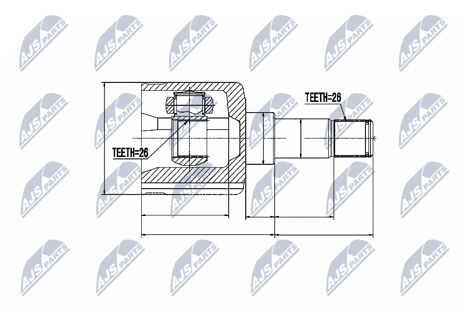 N.T.Y. NPW-FR-036.NTY Joint Kit, drive shaft for FORD - Image 3