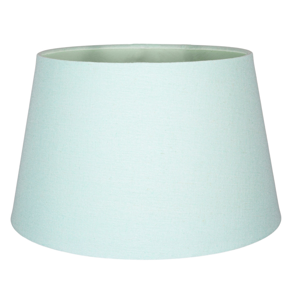 Traditional 30cm Duck Egg Linen Fabric Drum Table/Pendant Lampshade 60w Maxim...