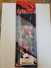 DragRace Concepts DRC-390-0001 10" Slider Wheelie Bar w/Plastic Wheels Red 