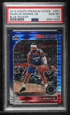 2019 NBA Hoops Premium Stock Box Set Blue Pulsar Prizm Marcus Morris PSA 10 5ub