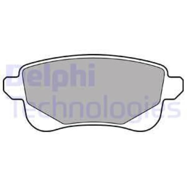 Delphi BremsbeläGe Bremsbelegsatz Hinten FüR Renault Grand ScéNic III-image
