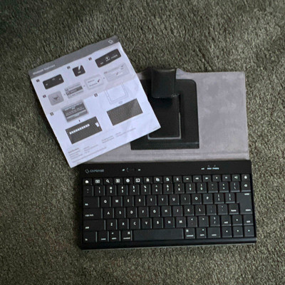 CAPDASE Tastatur (2x) Dock magnetisch Bluetooth kabellos mit Hülle, QWERTY EN