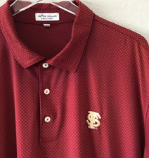 Peter Millar San Francisco 49ers XXL Polo Golf Shirt UPF 50+ Red Gold Football