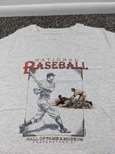 Vintage 90s Baseball Hall of Fame T-Shirt Anvil Cooperstown Mens XL USA Made