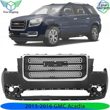 Front Bumper Cover Fascia Grille Assembly Kit For 2013-2016 Gmc Acadia