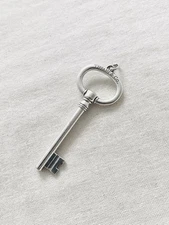 Tiffany & Co. 925 Silver Large Oval Key Pendant