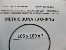 105mm ID x109mm OD x 2mm thick O-ring. Buna-70. Quan 1.