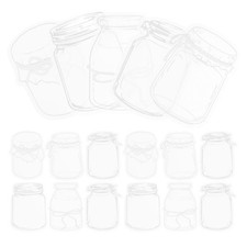 20 Sheets DIY Transparent Bottle shape Bookmarks Dried Flower Bookmarks