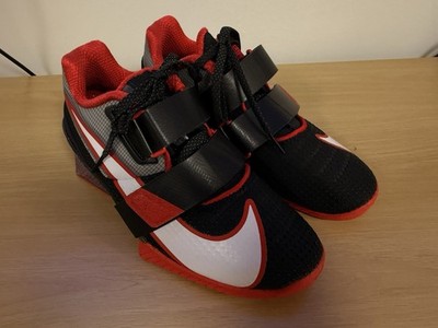 Nike Romaleos 4 Black Red Boys Mens Weightlifting Training CD3463 003 Size 4/5.5