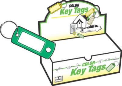 Key I.D. Tag, Split Ring, 200-Pk. -KB138-200