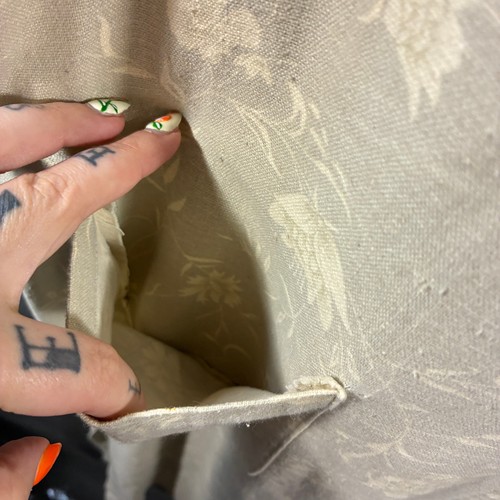 maxi abito vintage misto lino medio floreale boho lagenlook spiaggia neutro - Foto 4 di 6
