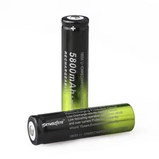 3.7V Rechargeable Battery Button Top Lithium Length 65mm Diameter 18mm Cell