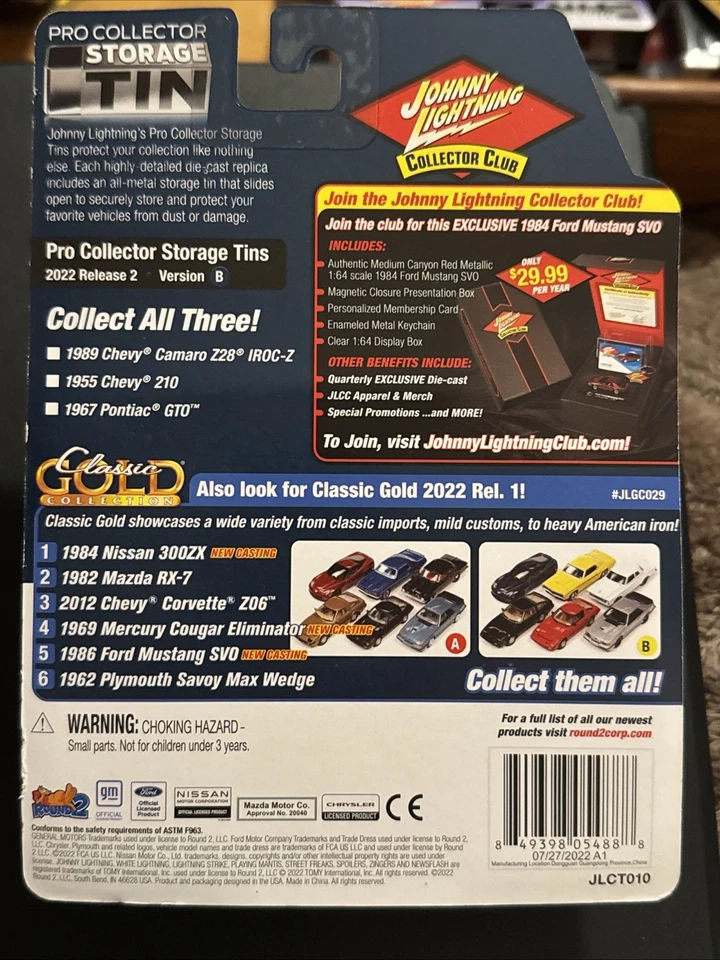 2022 JOHNNY LIGHTNING 1:64 STORAGE TIN RED 1967 PONTIAC GT0 - Image 4 of 4