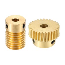 Worm Gear Set 0.5 Module 1:30 Reduction Rate(Gear-4mm Bore, Rod 4mm Bore)