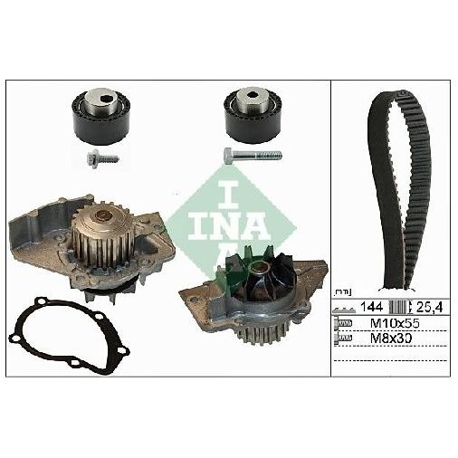 Wasserpumpe + Zahnriemensatz FüR Fiat Scudo 220 2.0 99 Bis 04 Schaeffler Neu-image