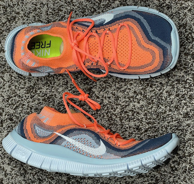 NIKE FREE 5.0 FLYKNIT WMNS SIZE 10us  MENS 8.5us 615806 614 NEW RARE