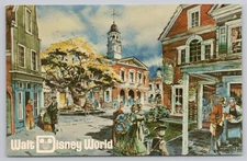 Walt Disney World Magic Kingdom Liberty Square artist Fl-032 postcard