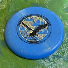 Vintage Super Pro 133g Model Blue Wham-O Frisbee Flying Disc 1980 Frolf Eagle