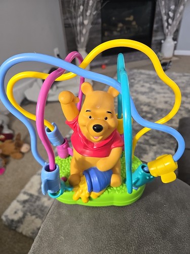 VTG Winnie Pooh Bear Baby Bead Maze Toy Honey Bee Around Rollercoaster MANUAL