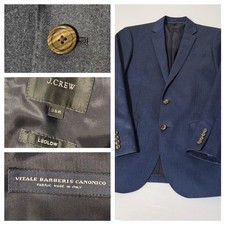 J. Crew LUDLOW Blazer Vitale Barberis Wool Suit Jacket Mens 36R Navy
