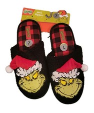 The Grinch Dr Seuss Men Holidays Slippers New Size : 7-8