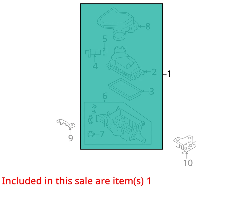 Filtro de aire compatible con 07-10 EDGE 5090394 Foto 2 de 3