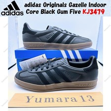 adidas Originals Gazelle Indoor Core Black Gum Five KJ3479 Men's Size