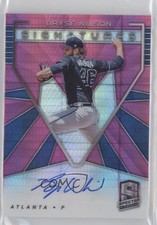 2020 Chronicles Spectra Signatures Neon Pink Prizm /35 Bryse Wilson Auto 10m3