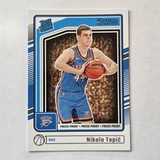 2024-25 Panini Donruss - Rated Rookie Nikola Topic #208 Press Proof Silver (RC)
