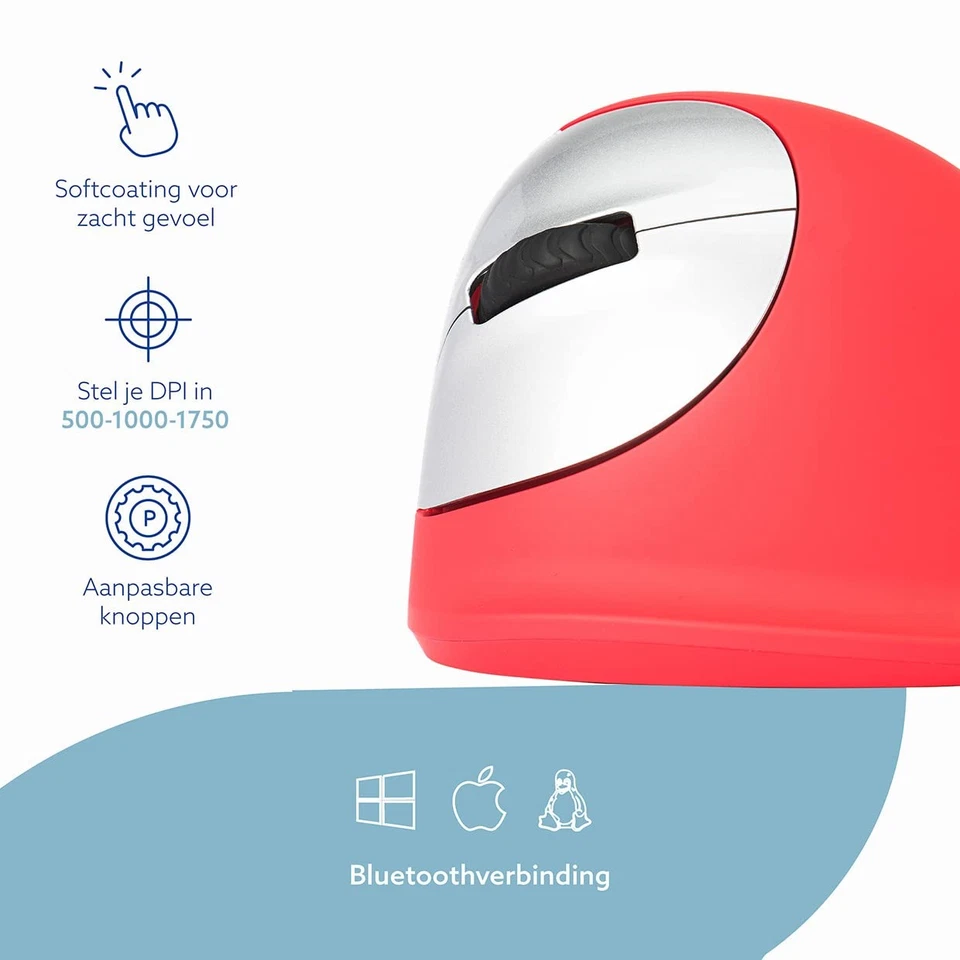 R-Go HE Sport Vertical Ergonomic Mouse, Bluetooth, for Left Handed, WithBreak... - Image 4 of 4