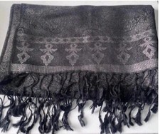 Black Grey Shaw Wrap By Marks And Spencer