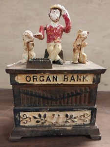 アンティーク ヴィンテージ　ジョリーバンク　メカニカルバンク ペニーバンク Antique Mechanical Bank | eBay
