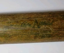 1960s Vintage Kansas City Athletics Baseball Bat Hillerich & Bradsby Bat KC A's