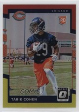 2017 Donruss Optic Rookies Red & Yellow Prizm Tarik Cohen #134 11oq