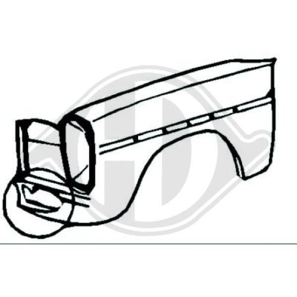 Diederichs KotflÜGel Vorne Rechts 1610106 FÜR MERCEDES-BENZ-image
