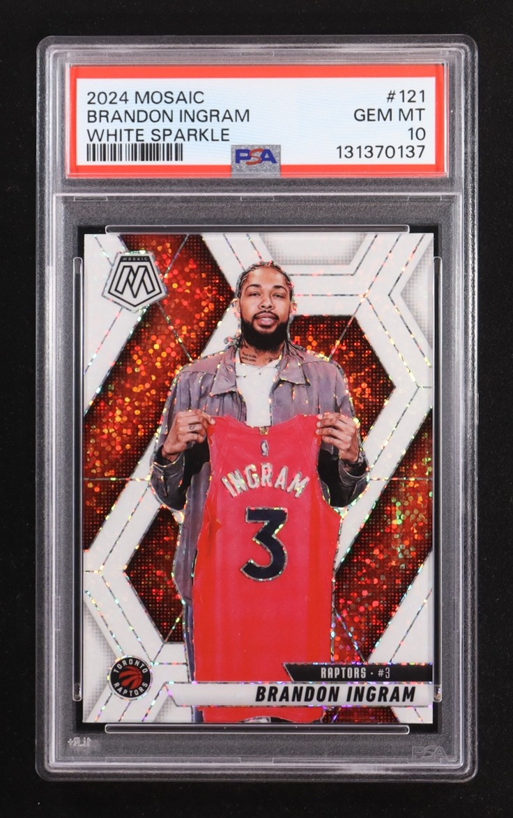 2024-25 Panini Mosaic - Brandon Ingram #121 White Sparkle Prizm SP
