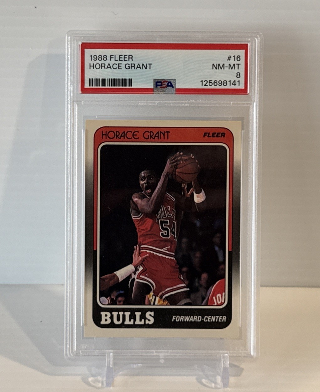 1988 Fleer HORACE GRANT Rookie Card #16 Graded PSA 8 NM-MT